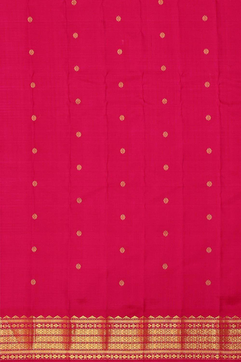 Image of Gadwal Organza Light Yellow Saree